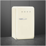 Smeg 135L FAB 50's Retro Style Bar Refrigerator Cream FAB10HRCR5AU