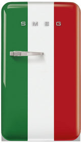 Smeg 135L FAB 50's Retro Bar Fridge Decorated / Special Italy Flag FAB10HRDIT5