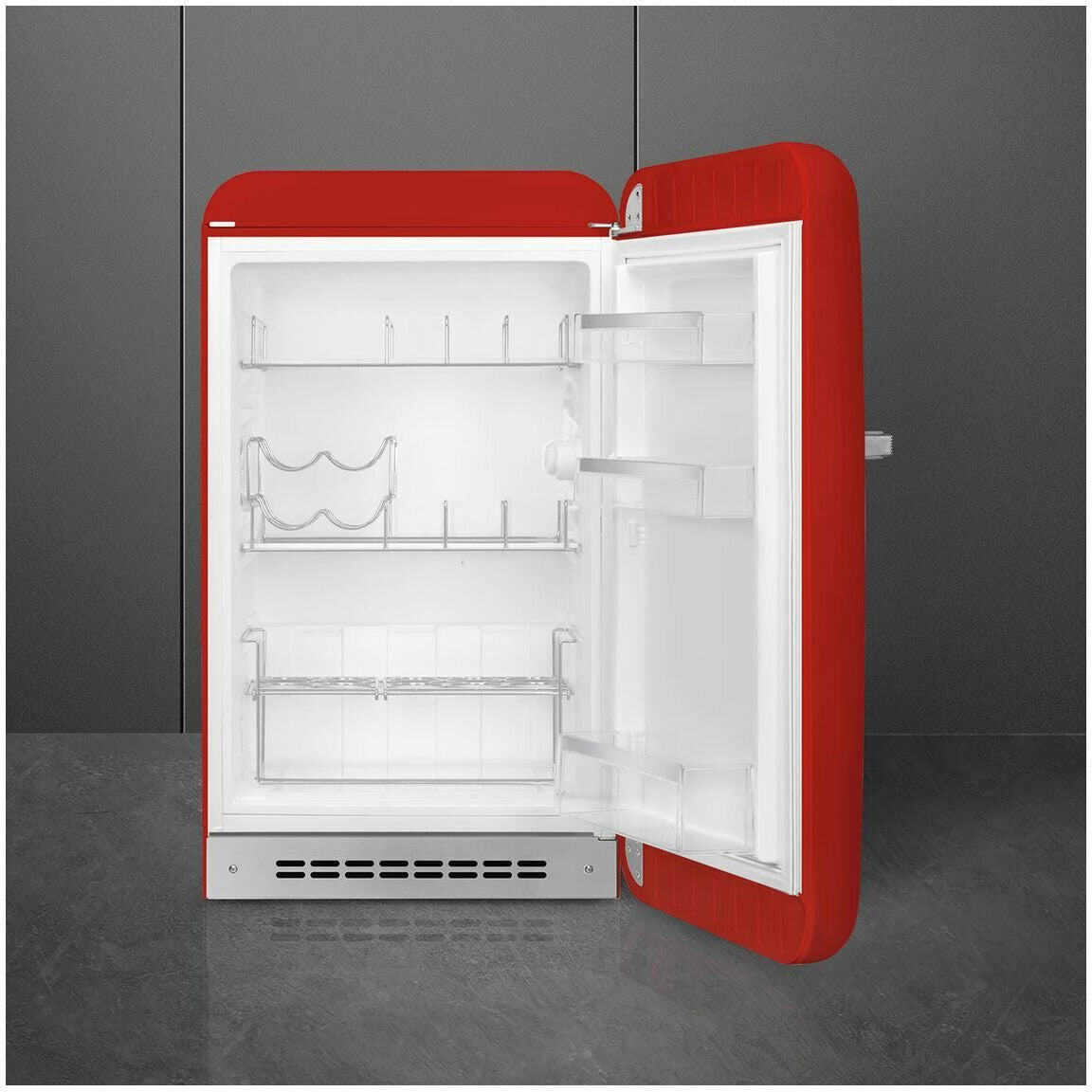 Smeg 135L FAB 50's Retro Style Bar Refrigerator Red FAB10HRRD5AU