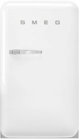 Smeg 135L FAB 50's Retro Style Bar Fridge White FAB10HRWH5
