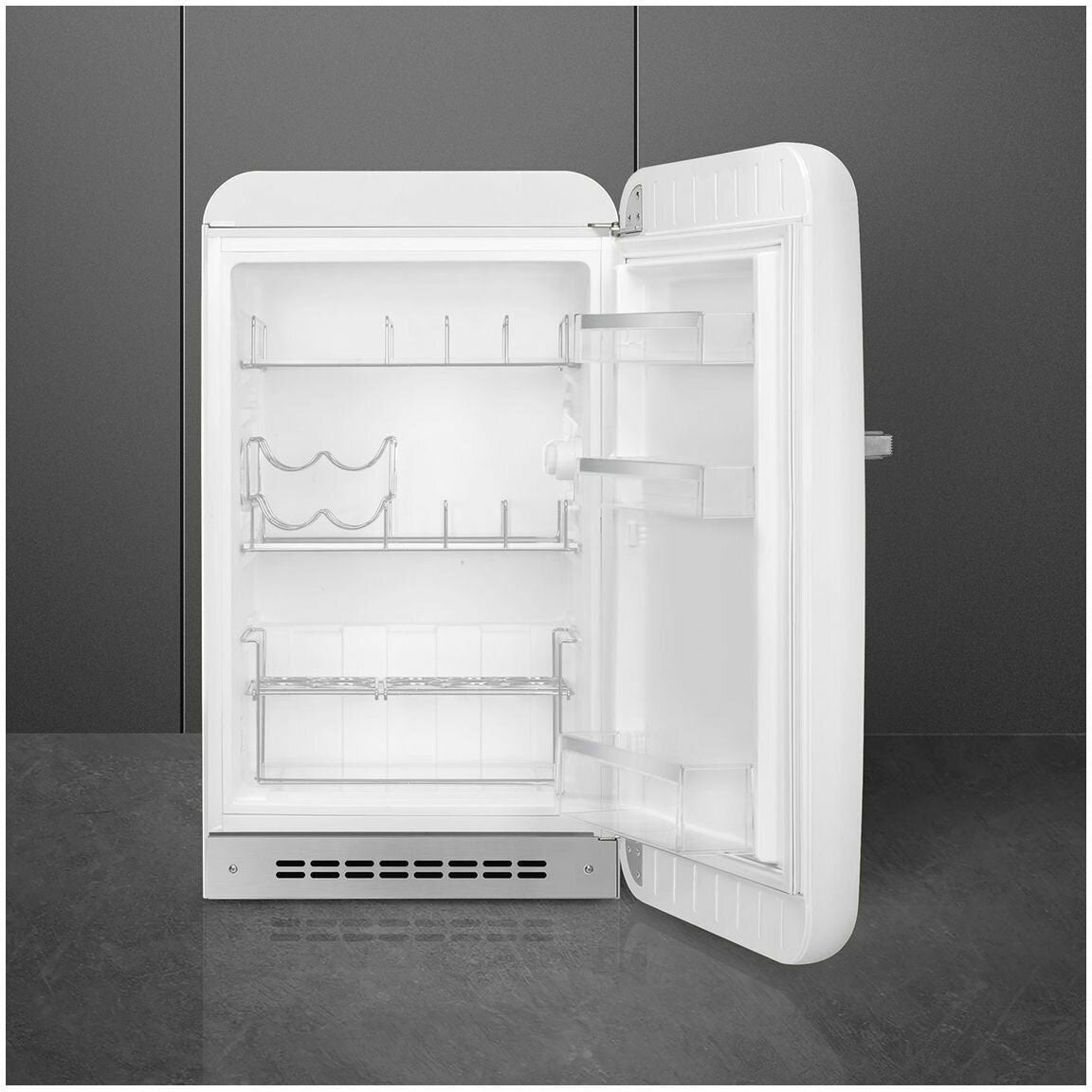 Smeg 135L FAB 50's Retro Style Bar Fridge White FAB10HRWH5