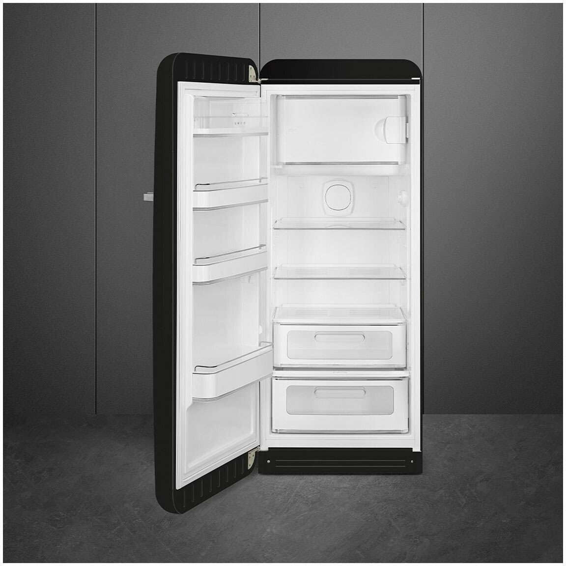 Smeg 270L FAB 50's Retro Refrigerator Black FAB28LBL5AU | Greater Sydney Only