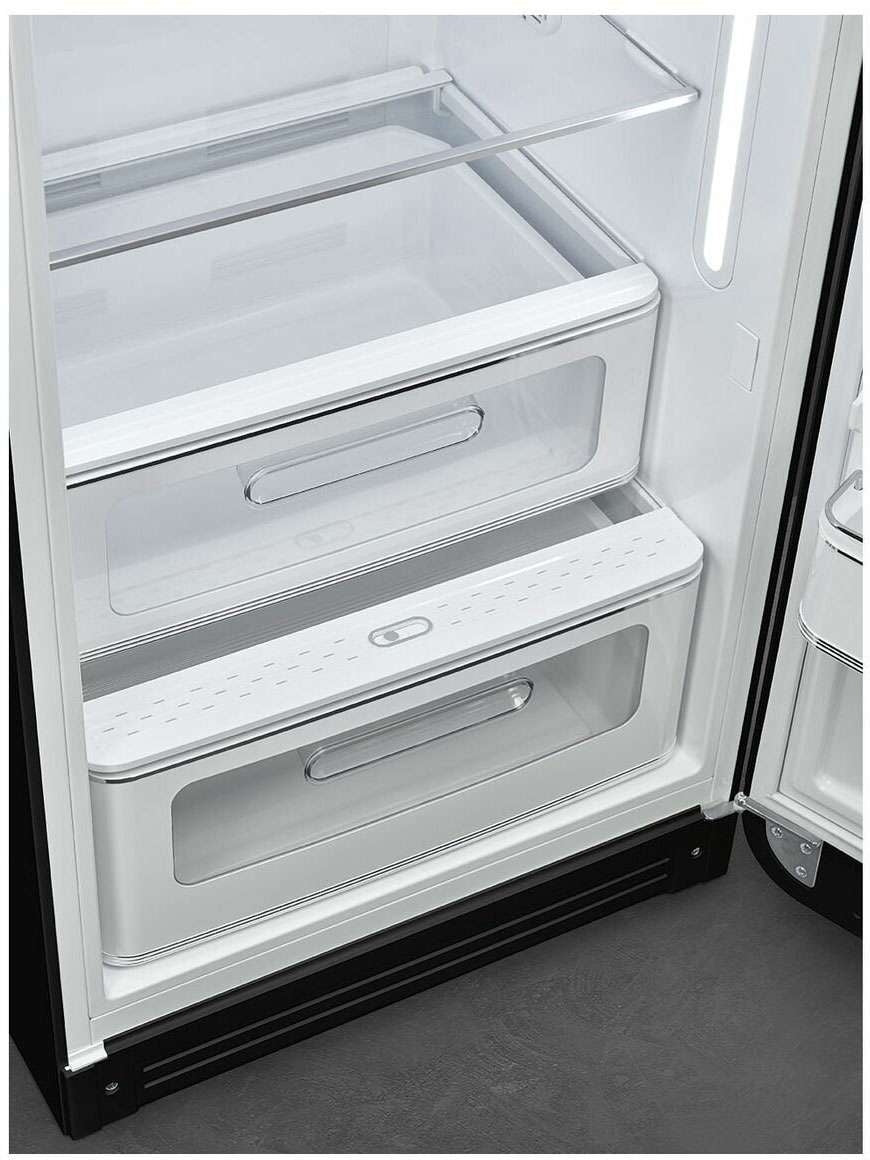 Smeg 270L FAB 50's Retro Refrigerator Black FAB28RBL5AU | Greater Sydney Only