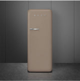 Smeg 270L 50's Retro Refrigerator Taupe FAB28RDTP5 | Greater Sydney Only