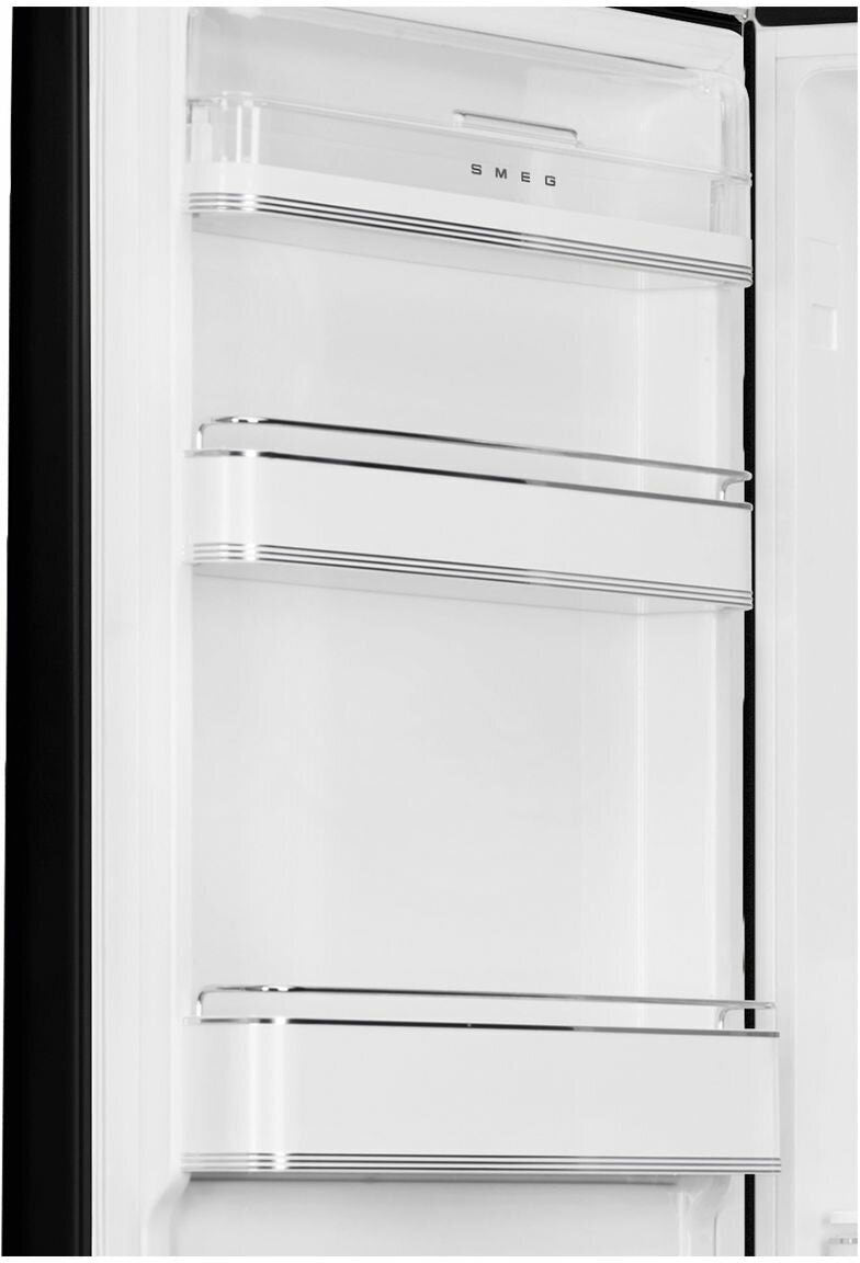 Smeg 331L 50's Bottom Mount Refrigerator Black FAB32LBL5AU | Greater Sydney Only