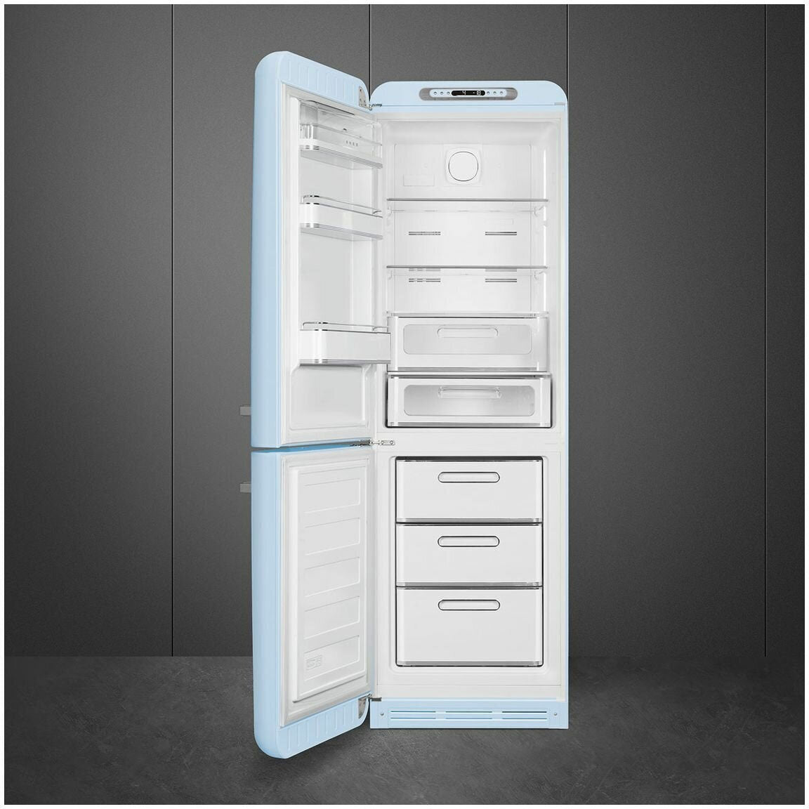 Smeg 331L 50's Bottom Mount Refrigerator FAB32LPB5AU | Greater Sydney Only