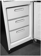 Smeg 331L 50's Bottom Mount Refrigerator Black FAB32RBL5AU | Greater Sydney Only