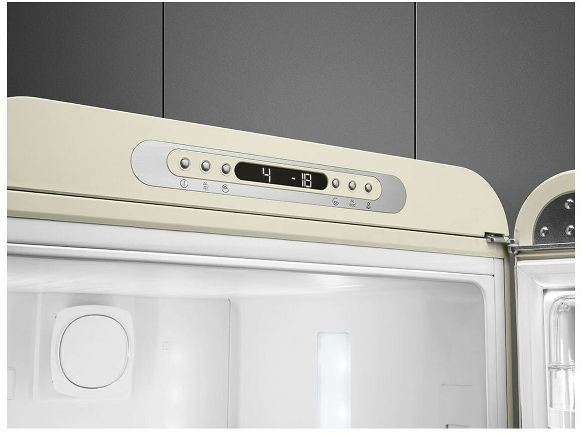 Smeg 331L 50's Bottom Mount Refrigerator Cream FAB32RCR5AU | Greater Sydney Only