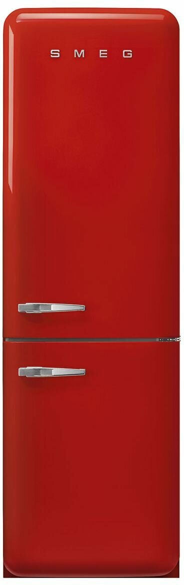 Smeg 331L 50's Bottom Mount Refrigerator Red FAB32RRD5AU | Greater Sydney Only