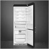 Smeg 481L 50's Bottom Mount Refrigerator Black FAB38RBL5AU | Greater Sydney Only