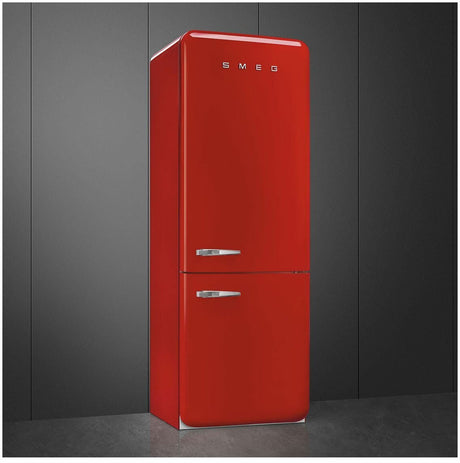 Smeg 481L 50's Bottom Mount Refrigerator Red FAB38RRD5AU | Greater Sydney Only