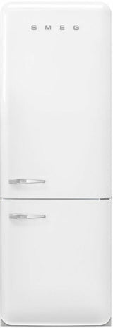 Smeg 481L 50's Bottom Mount Refrigerator White FAB38RWH5AU | Greater Sydney Only