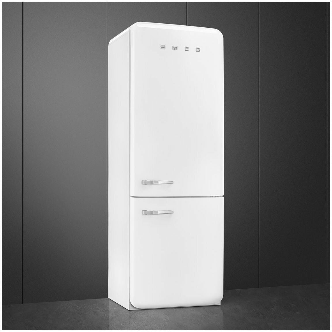 Smeg 481L 50's Bottom Mount Refrigerator White FAB38RWH5AU | Greater Sydney Only