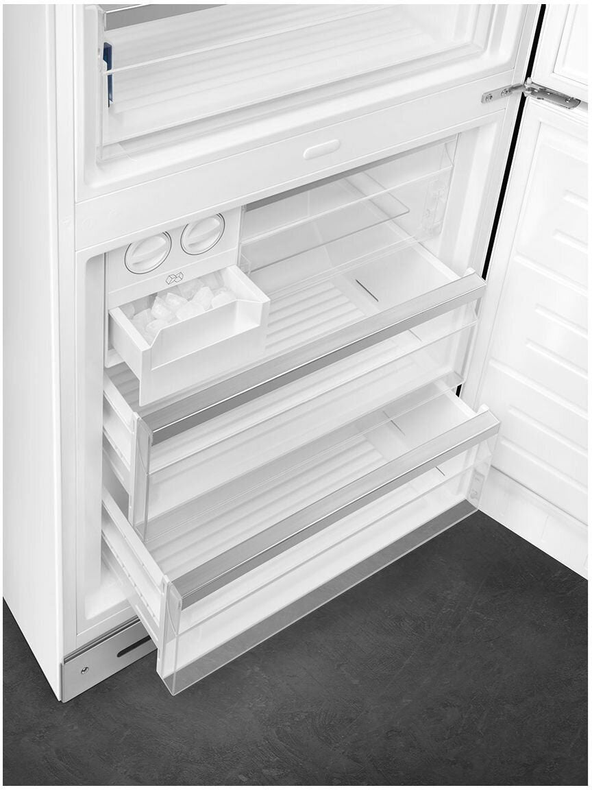 Smeg 481L 50's Bottom Mount Refrigerator White FAB38RWH5AU | Greater Sydney Only