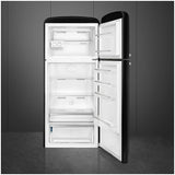 Smeg 524L 50's Top Mount Refrigerator Black FAB50RBL5AU | Greater Sydney Only