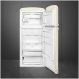 Smeg 524L 50's Top Mount Refrigerator Cream FAB50RCR5AU | Greater Sydney Only