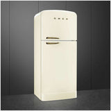 Smeg 524L 50's Top Mount Refrigerator Cream FAB50RCR5AU | Greater Sydney Only