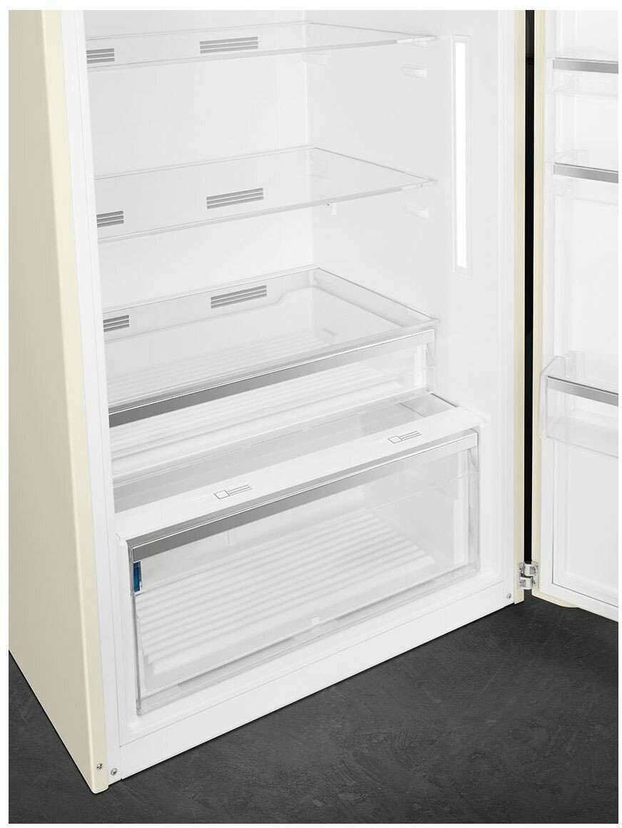 Smeg 524L 50's Top Mount Refrigerator Cream FAB50RCR5AU | Greater Sydney Only