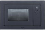 Smeg 20L Linea Built-in Microwave Oven Neptune Grey FMIA120G