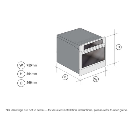 Fulgor 75cm Built-in Electric Oven Stainless Steel FO759X