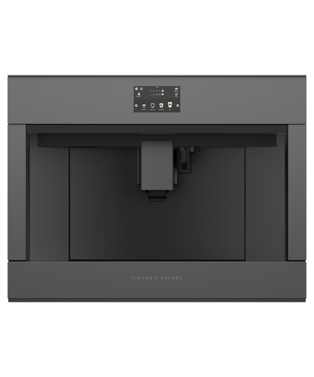 Fisher & Paykel 60cm Built in Coffee Machine Grey Glass EB60MSG1