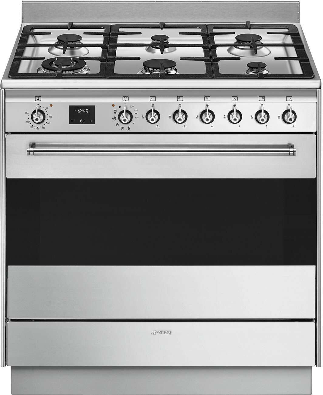 Smeg 90cm 126L Dual Fuel Freestanding Oven/Stove FSP9610X-1