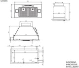 Schweigen 60cm Silent 900m3/hr Stainless Steel Undermount Rangehood GA-600ST