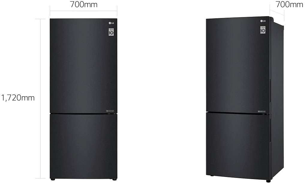 LG 420L Bottom Mount Refrigerator GB-455MBL | Greater Sydney Only