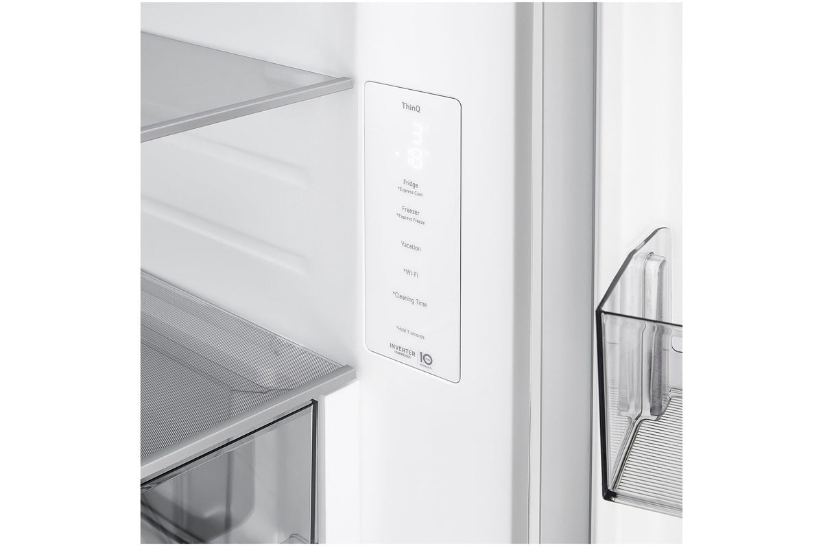 LG 436L Fit&Max Zero Clearance Bottom Mount Refrigerator Matte White GB-B400MW | Greater Sydney Only