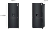 LG 420L Bottom Mount Refrigerator GB-W455MBL | Greater Sydney Only
