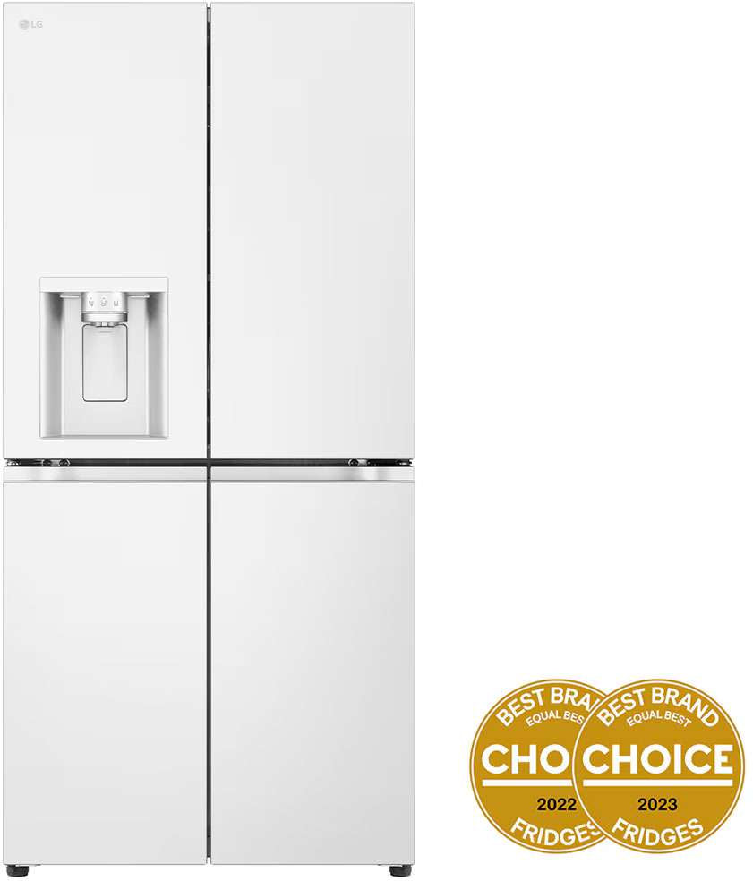 LG 506L French Door Refrigerator Matte White GF-L500MWH | Greater Sydney Only