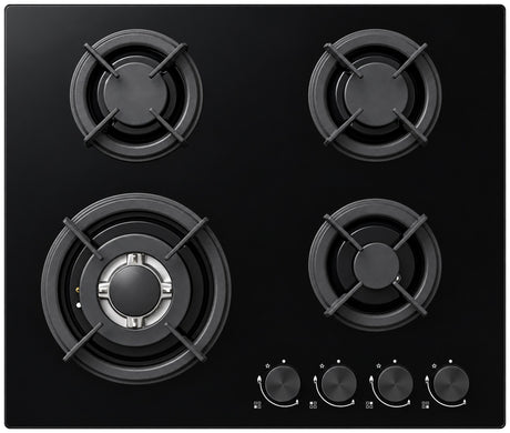 Casa 60cm Gas on Glass 4 Burners Cooktop GHB160CA