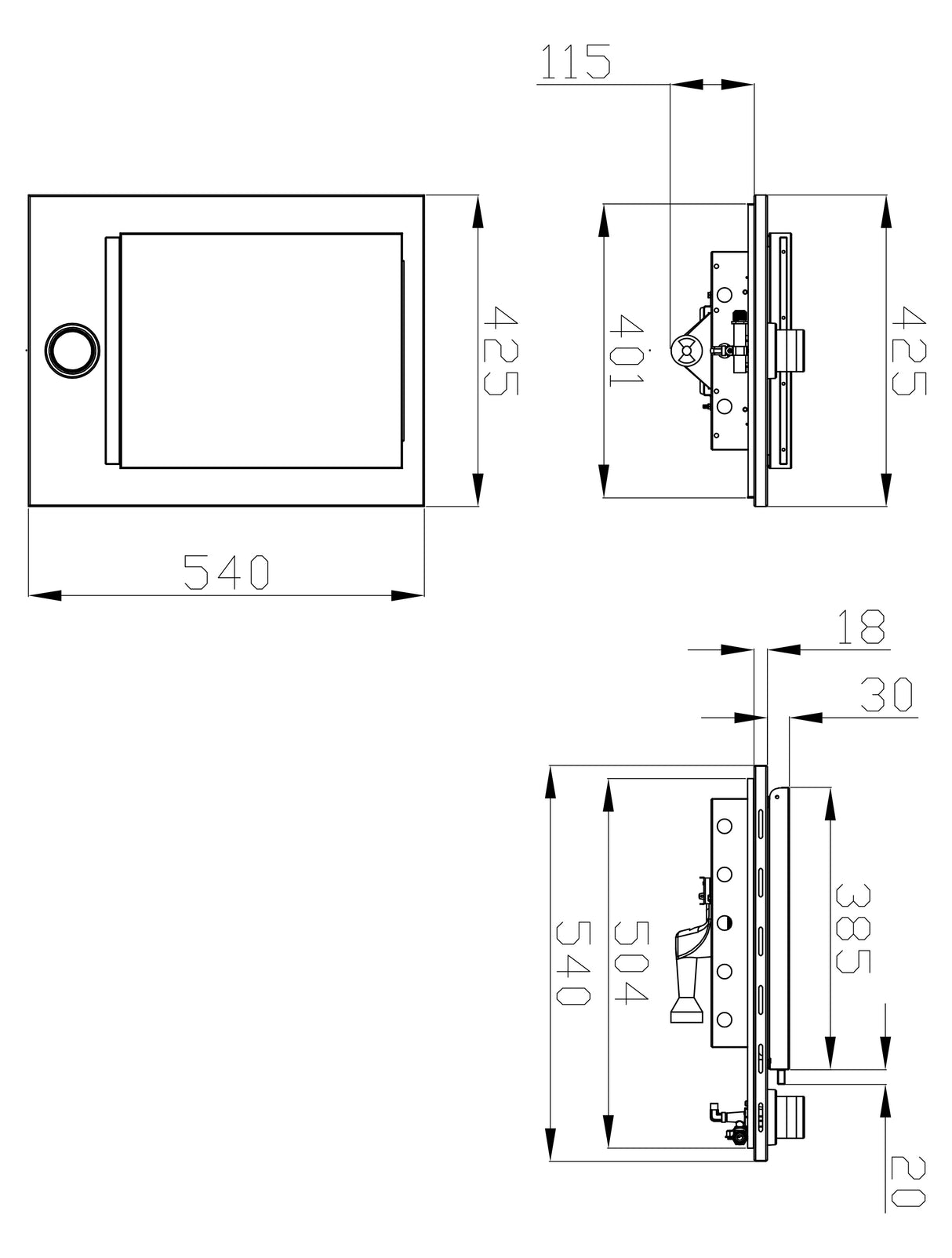 Casa Built-In BBQ Side Burner Stainless Steel GHS1CA