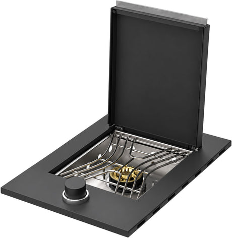 Casa Built-In BBQ Side Burner Matte Black GHSB1CA