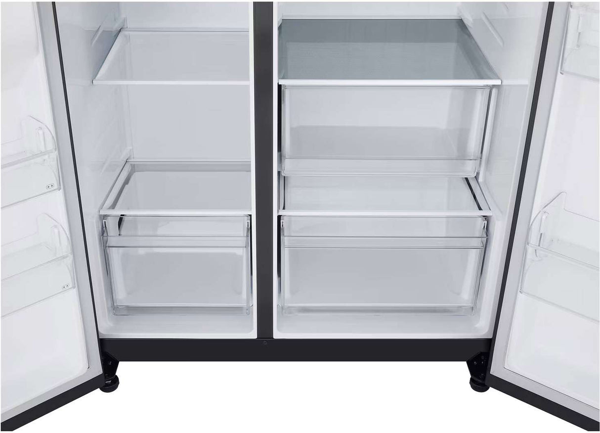 LG 664L Side by Side Refrigerator Matte Black GS-B599MBL | Greater Sydney Only