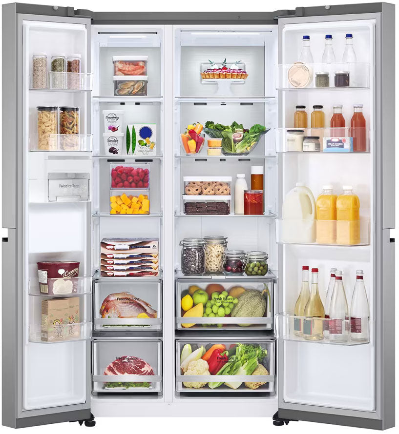 LG 655L Side by Side Refrigerator Stainless GS-B600PL | Greater Sydney Only