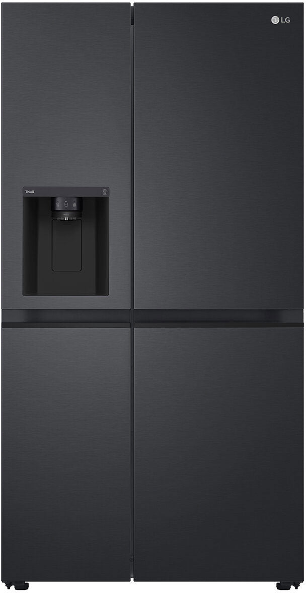 LG 635L Side by Side Refrigerator Matte Black GS-L600MBL | Greater Sydney Only
