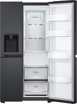 LG 635L Side by Side Refrigerator Matte Black GS-L600MBL | Greater Sydney Only