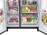LG 635L Side by Side Refrigerator Matte Black GS-L600MBL | Greater Sydney Only