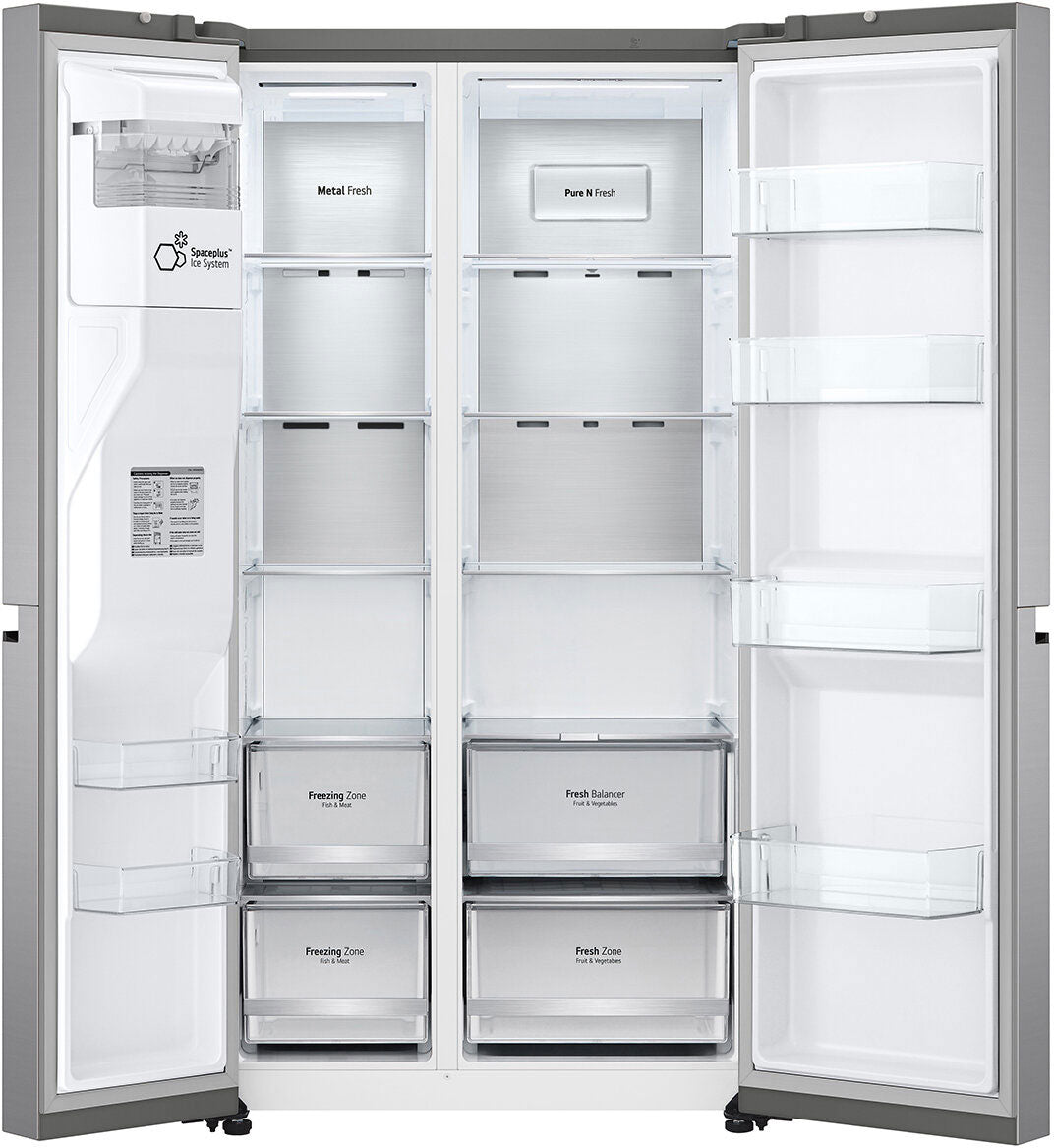 LG 635L Side by Side Refrigerator GS-L600PL | Greater Sydney Only