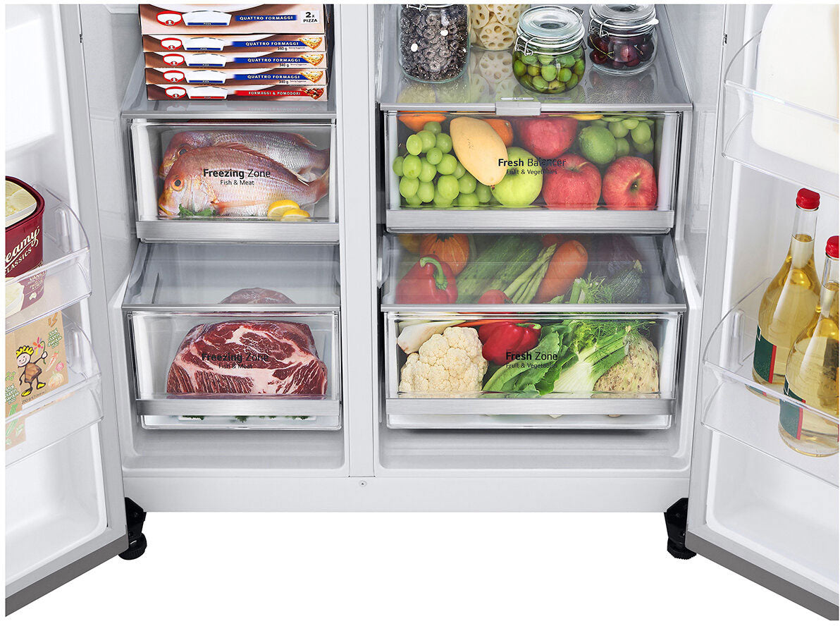 LG 635L Side by Side Refrigerator GS-L600PL | Greater Sydney Only