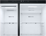 LG 641L Side by Side Refrigerator Matte Black GS-N599MBL | Greater Sydney Only