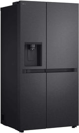 LG 641L Side by Side Refrigerator Matte Black GS-N599MBL | Greater Sydney Only