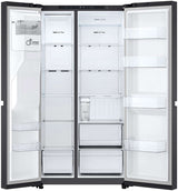 LG 641L Side by Side Refrigerator Matte Black GS-N599MBL | Greater Sydney Only