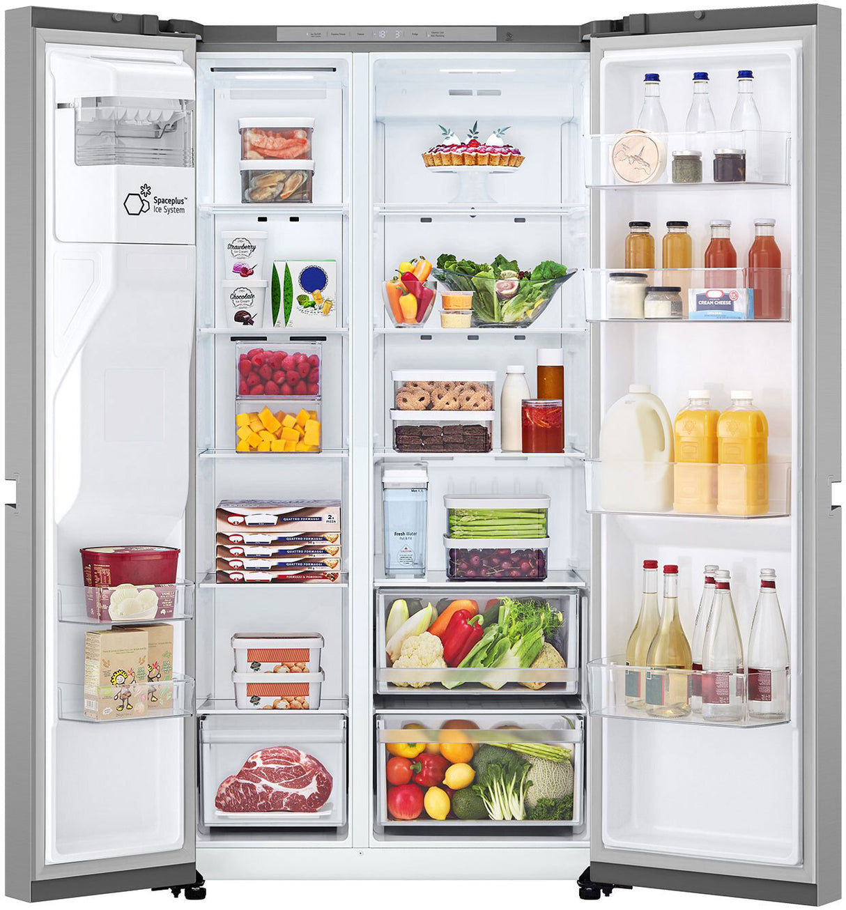LG 641L Side by Side Refrigerator Stainless GS-N599PL | Greater Sydney Only
