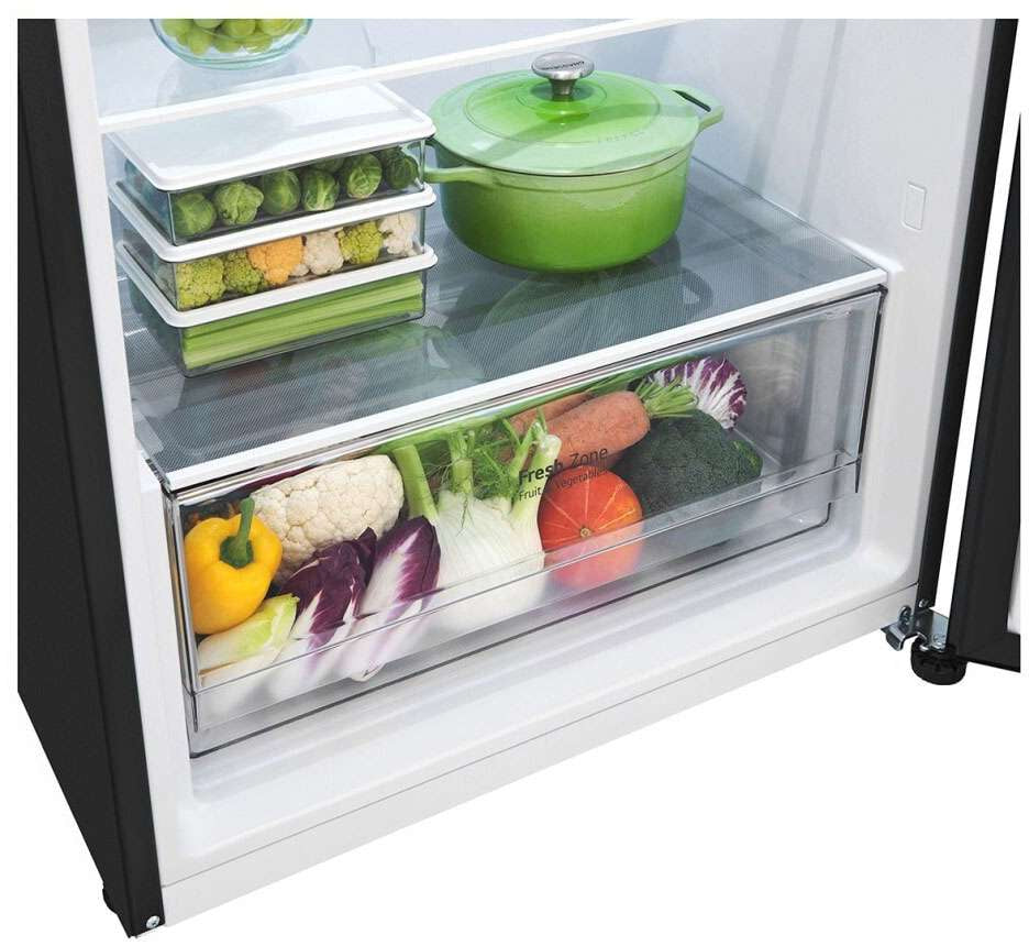LG 395L Top Mount Refrigerator Matte Black GT-6MB | Greater Sydney Only