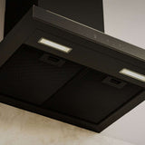 Haier 60cm 600 Series Wall Mounted Canopy Rangehood Black HC60BMB2