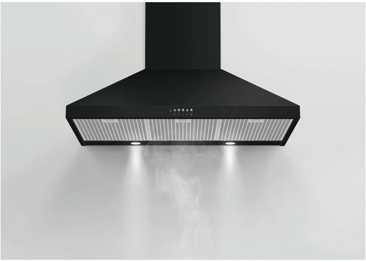 Fisher & Paykel 90cm Classic Series 7 Black Canopy Rangehood HC90PCB1