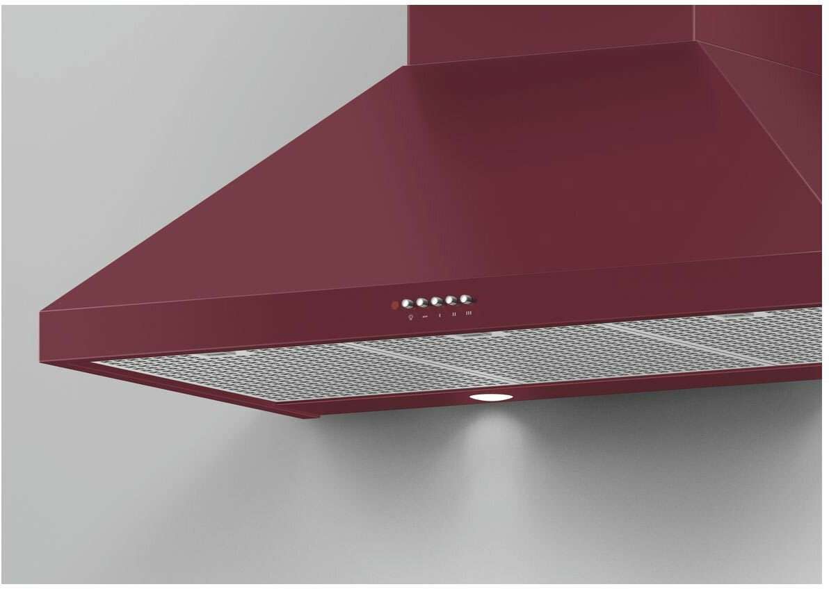 Fisher & Paykel 90cm Classic Series 7 Red Canopy Rangehood HC90PCR1