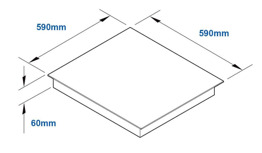 Haier 60cm 4 Zone 500 Series Induction Cooktop Grey Glass HCI604FTG4